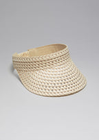 Casquette La Viva Paille Visière - Beige