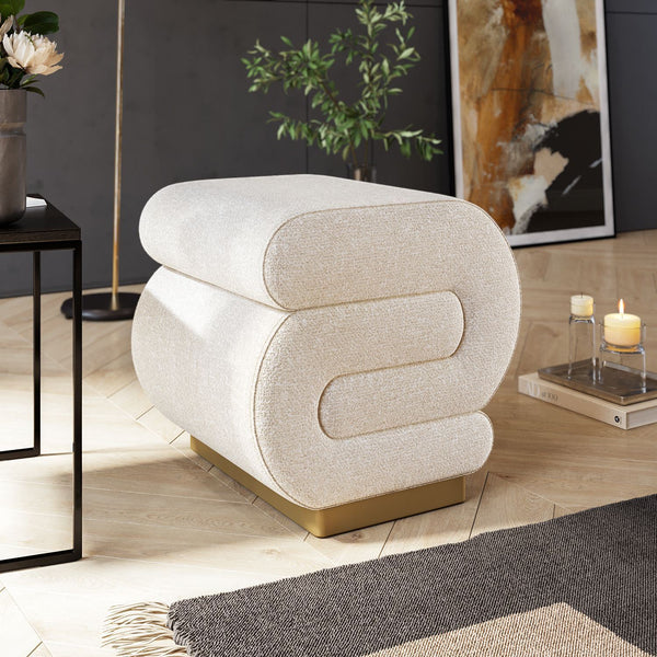 Sally - Pouffe - Cream