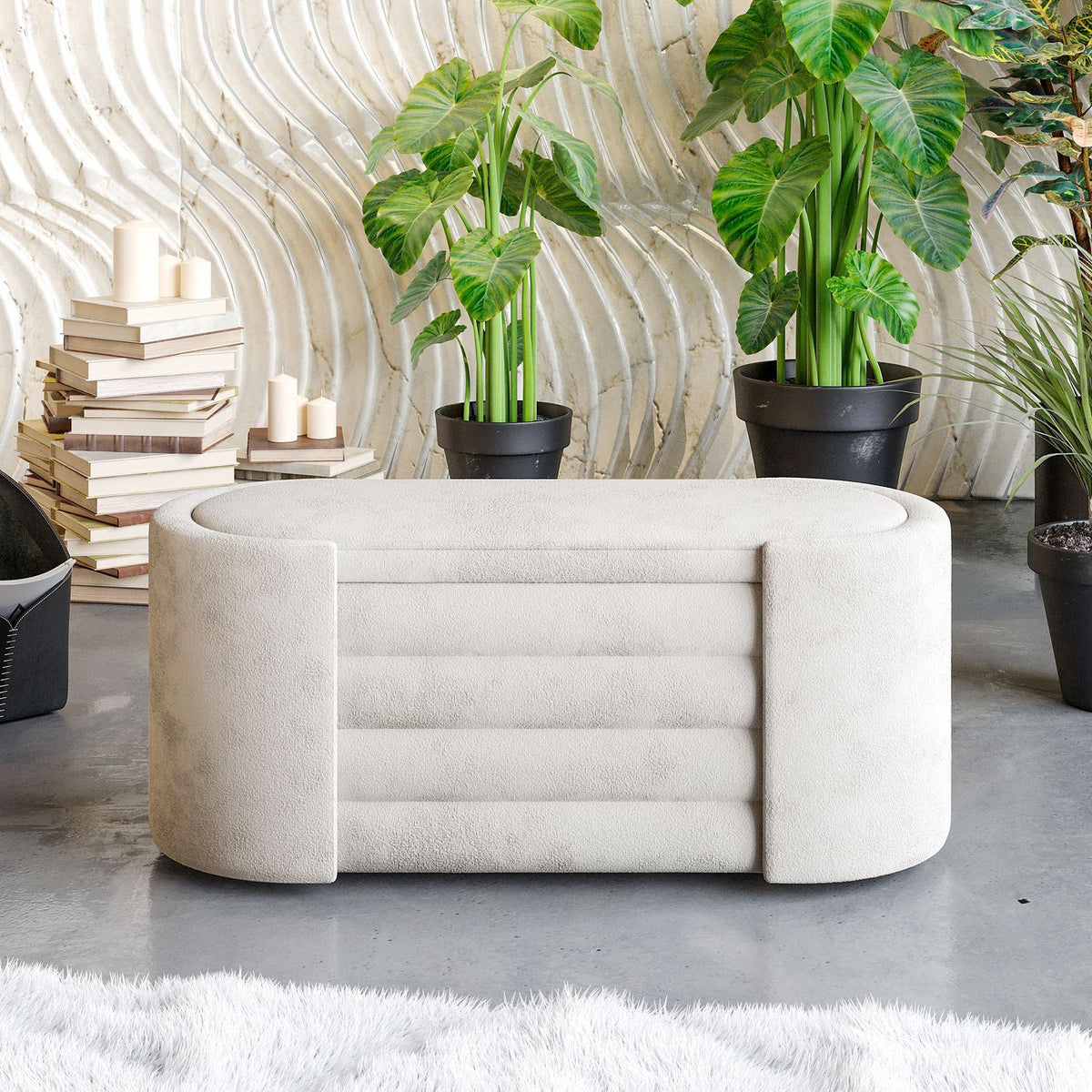 Rosa Boxed - Bench - Cream