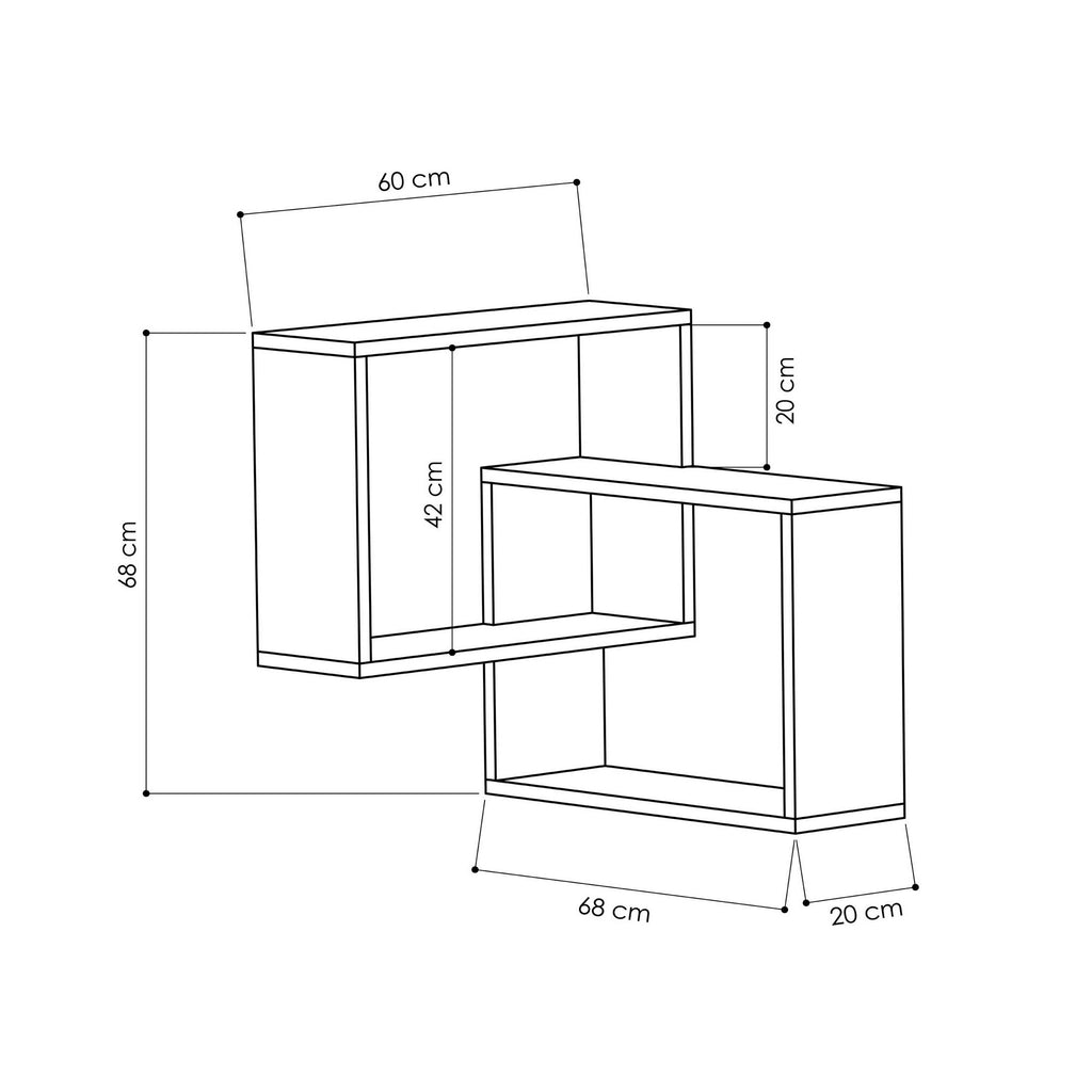 Ring - Wall Shelf - Sonoma Oak