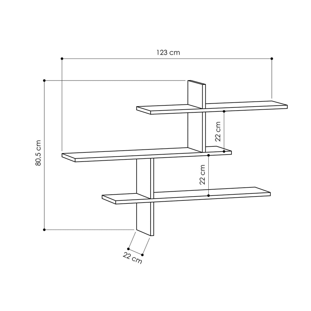 Leo - Wall Shelf - Oak