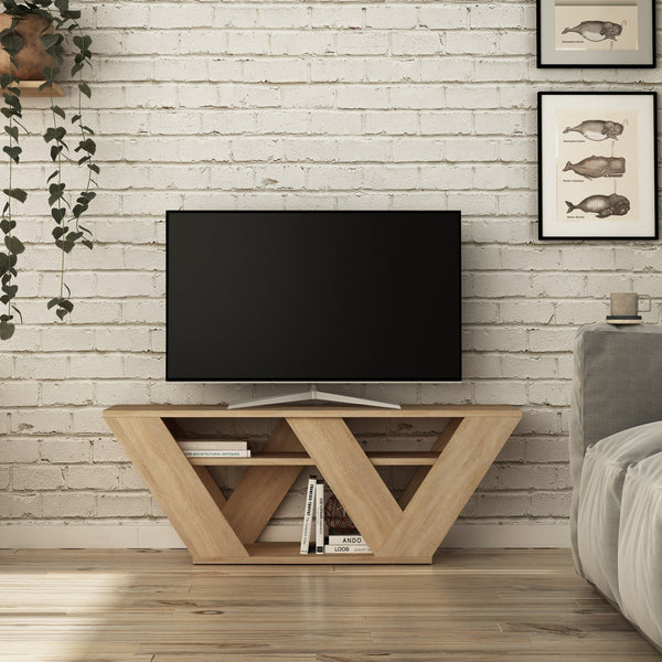 Pipralla - TV Stand - Oak