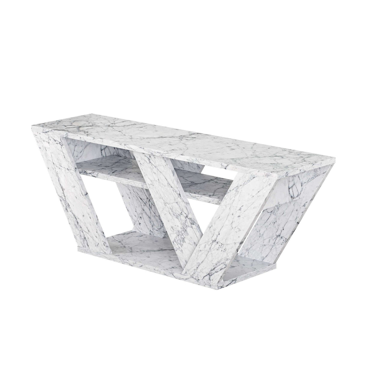 Pipralla - TV Unit - Carrara Marble
