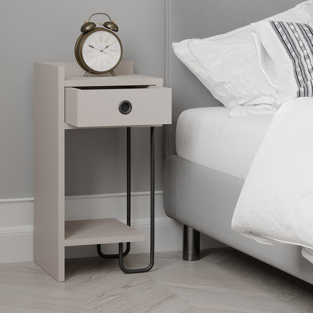 Sirius Left - Bedside Table - Mocha