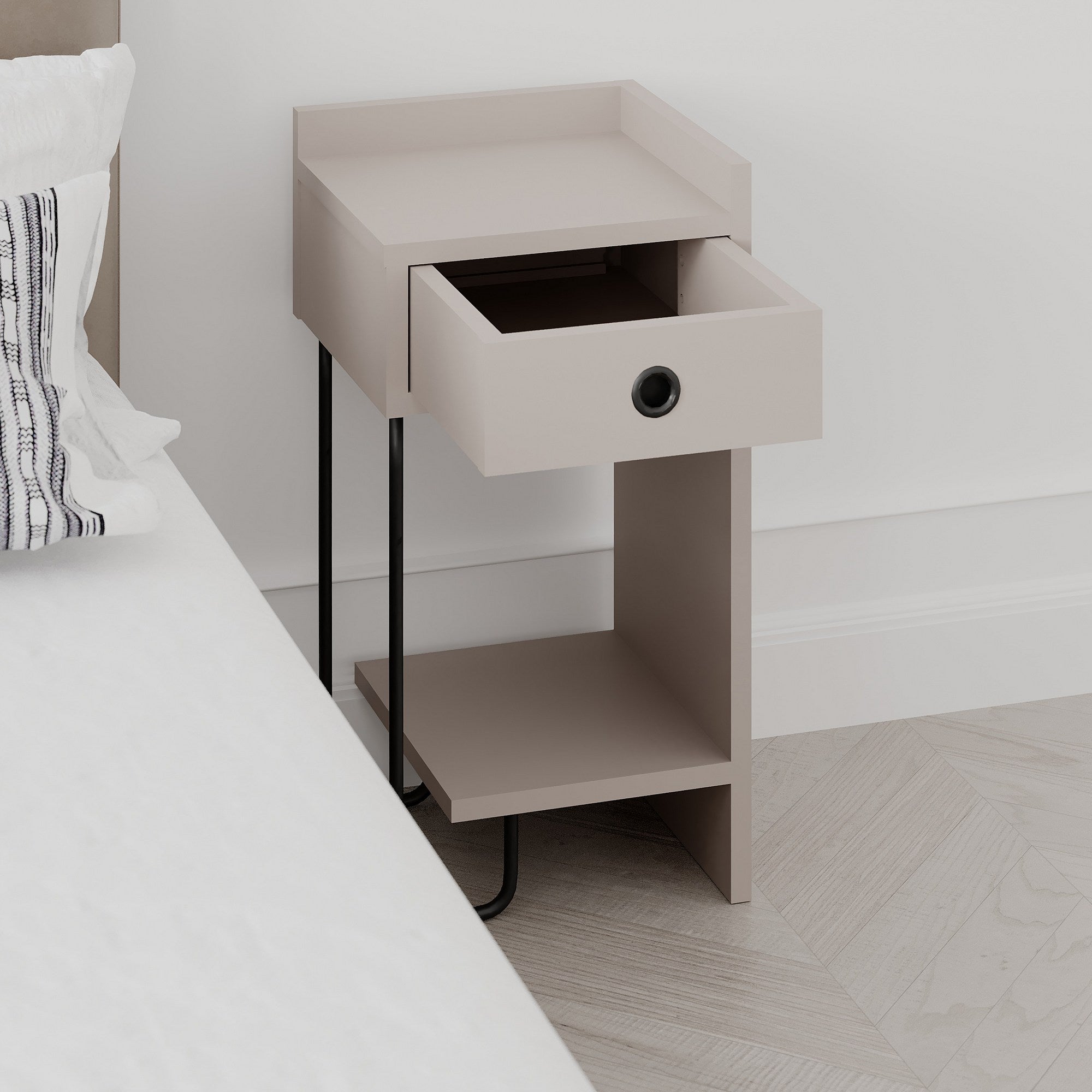 Sirius Right - Nightstand - Light Mocha