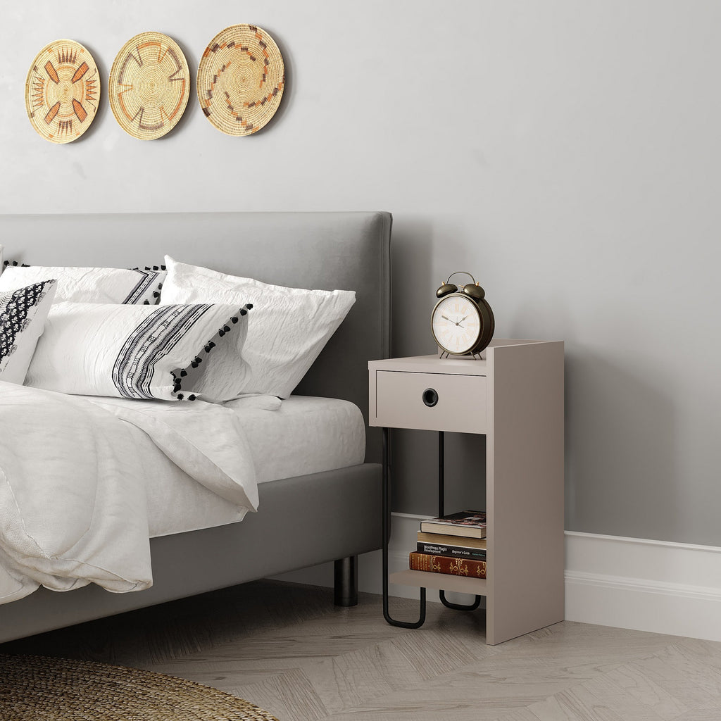 Sirius Right - Nightstand - Light Mocha