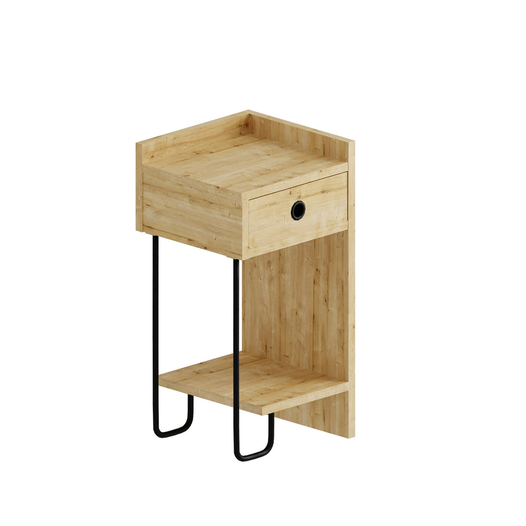Sirius Right - Bedside Table - Oak