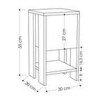 Ema - Bedside Table - Carrara Marble