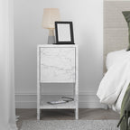 Ema - Bedside Table - Carrara Marble