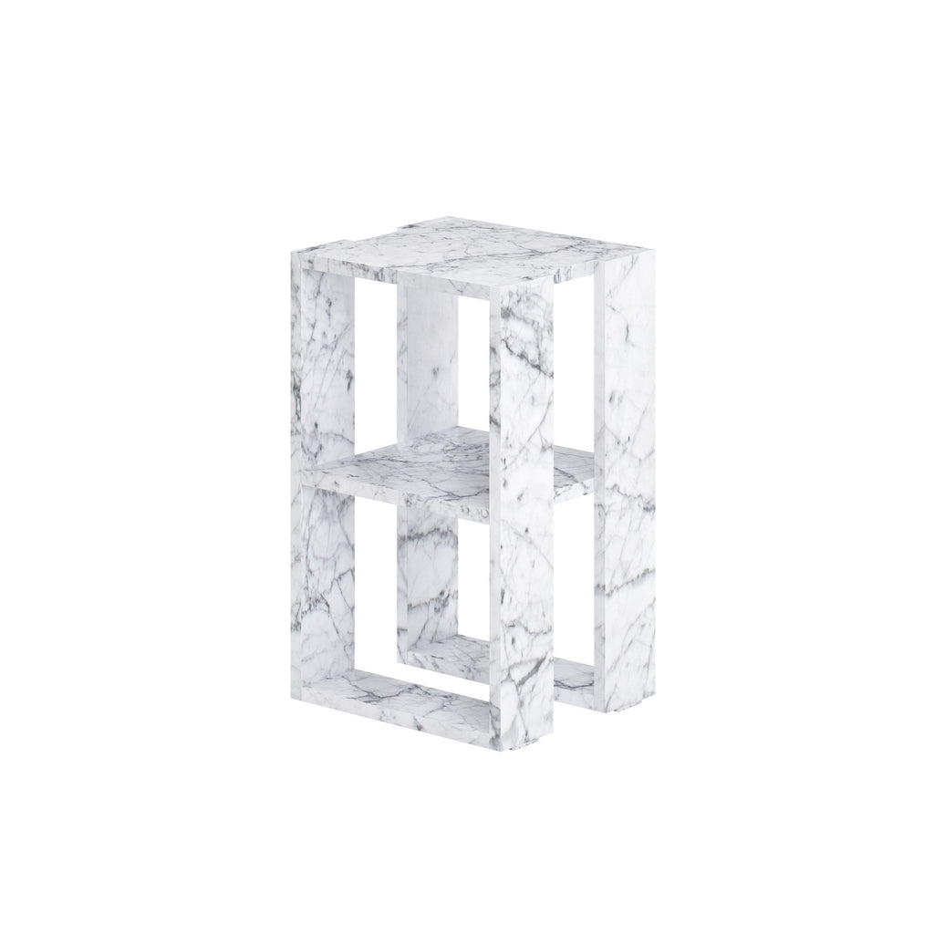 Lonie - Bedside Table - Carrara Marble