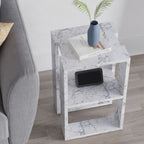 Lonie - Bedside Table - Carrara Marble