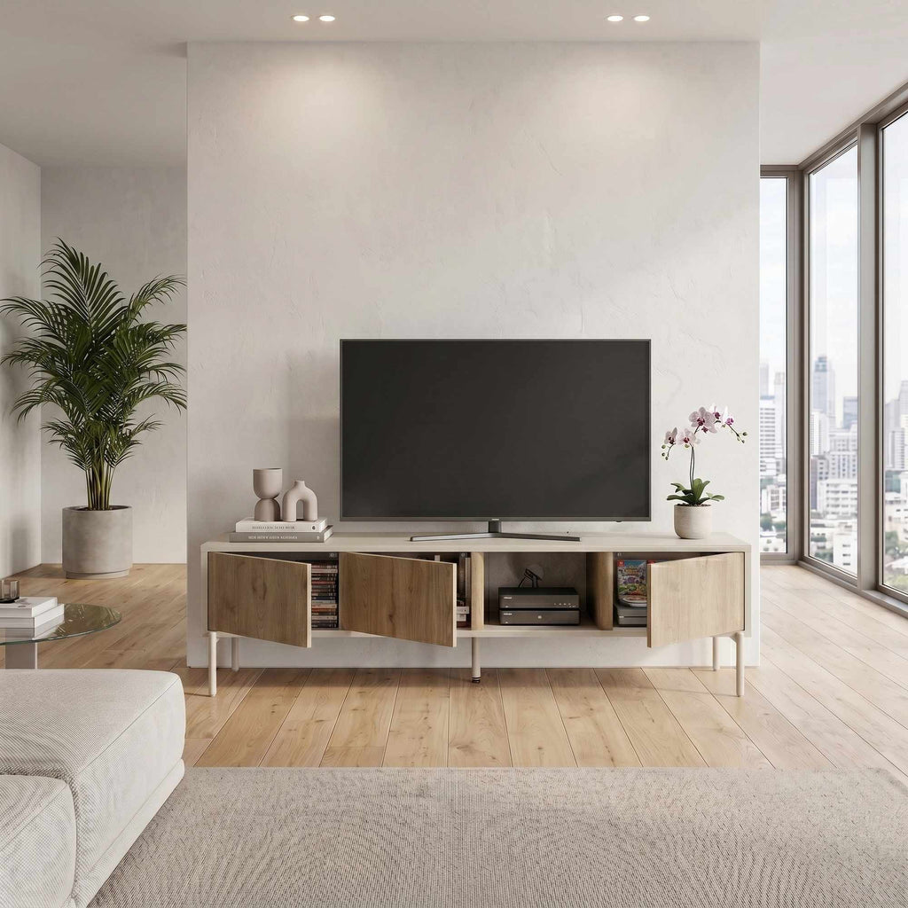 Meubles Tv Ventro - Naturel / Grès