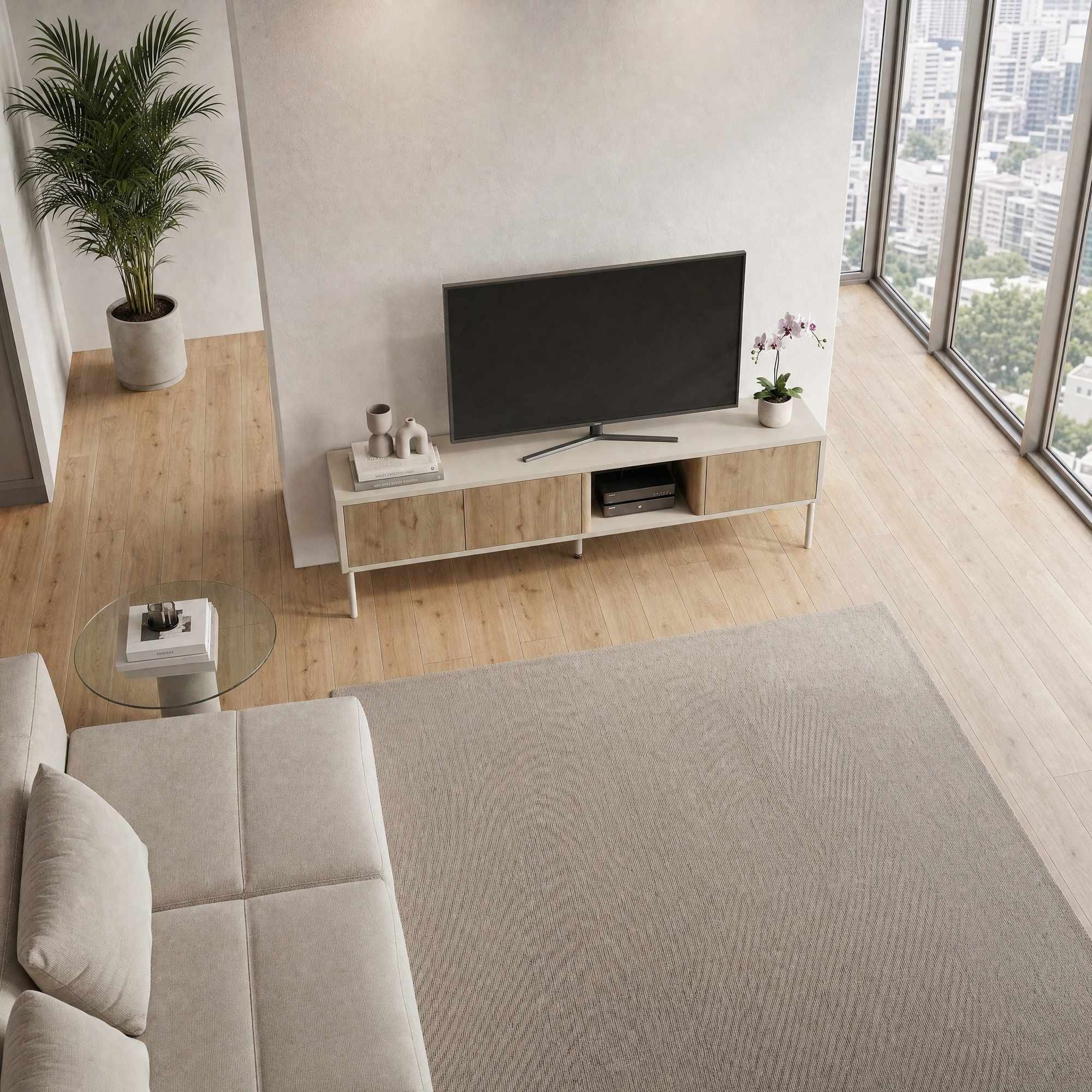Meubles Tv Ventro - Naturel / Grès