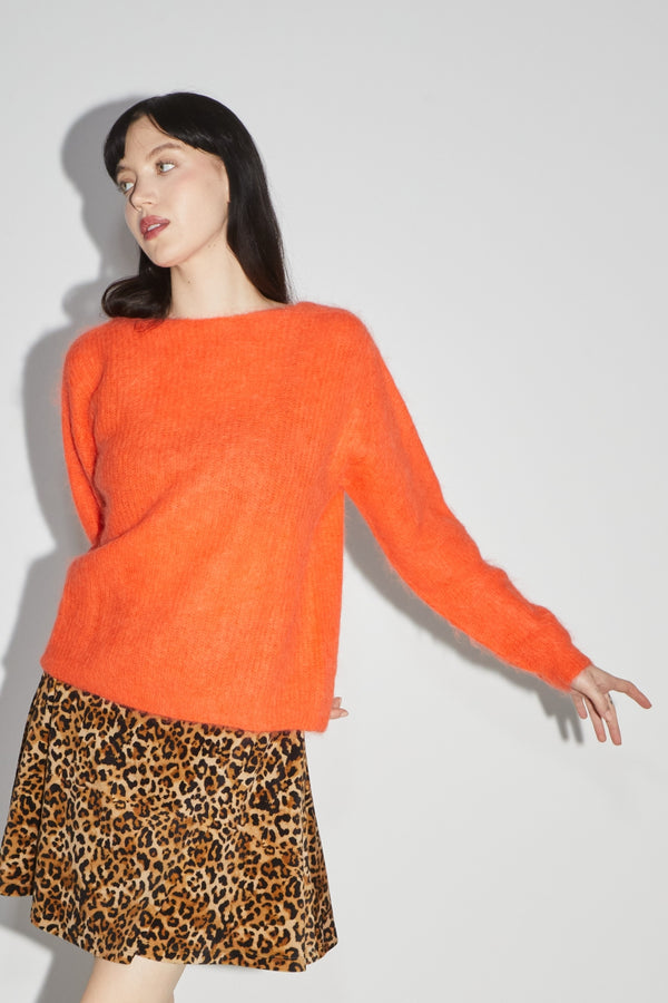 The Romy Orange Knit