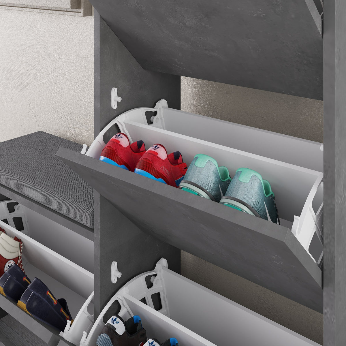 Dude - Shoe Cabinet - Grey