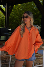 Lycia Loose Shirt - Orange