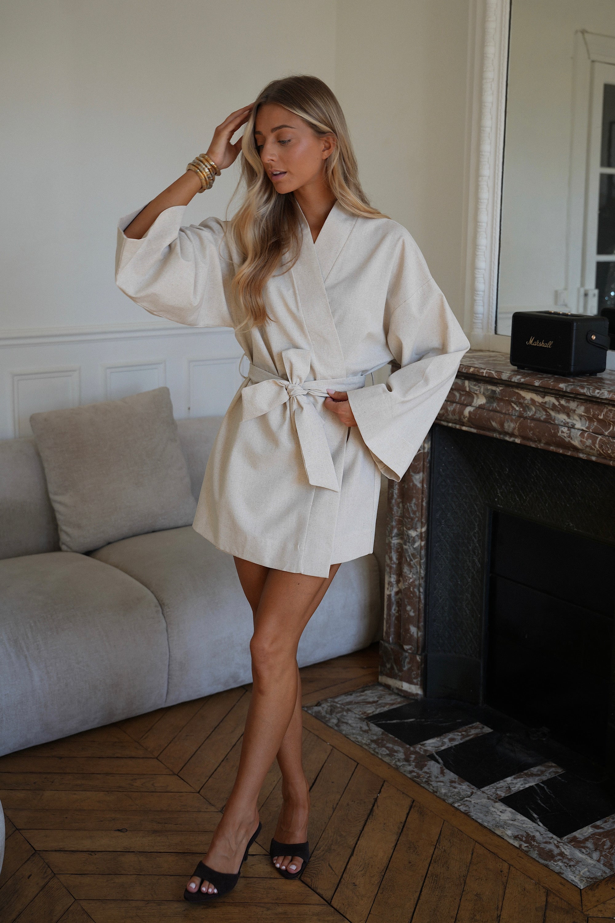 Robe Cache Cœur Marcy - Beige