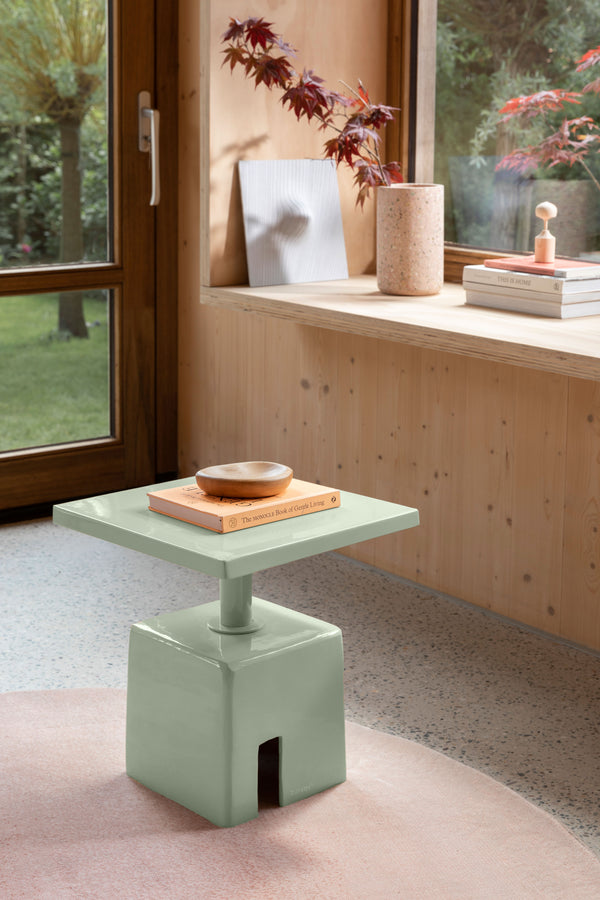 Chubby - Side Table - Iron - Stone Green