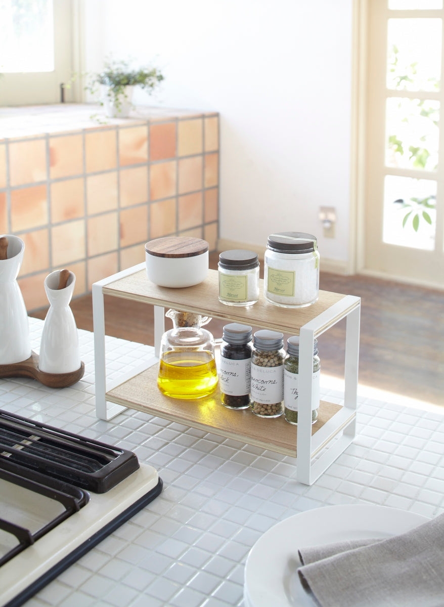 2-Tier Kitchen Rack - Tosca - White