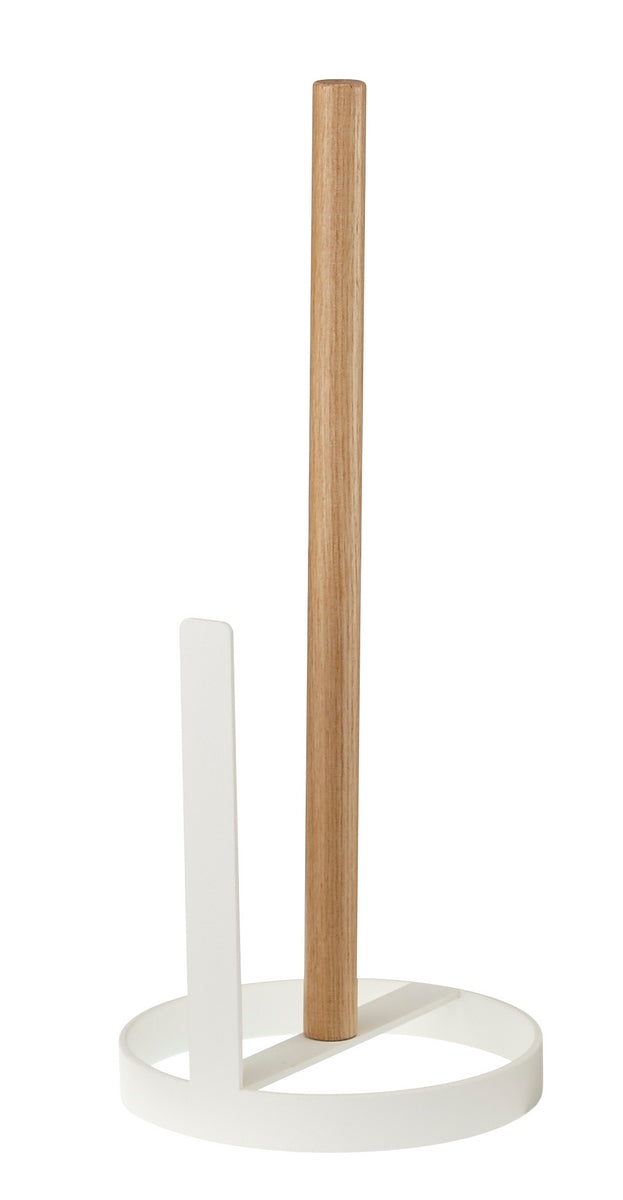 Round Kitchen Roll Holder - Tosca - White