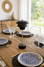 Moxy Table Lamp In Black Metal