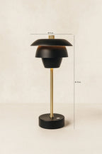Moxy Table Lamp In Black Metal
