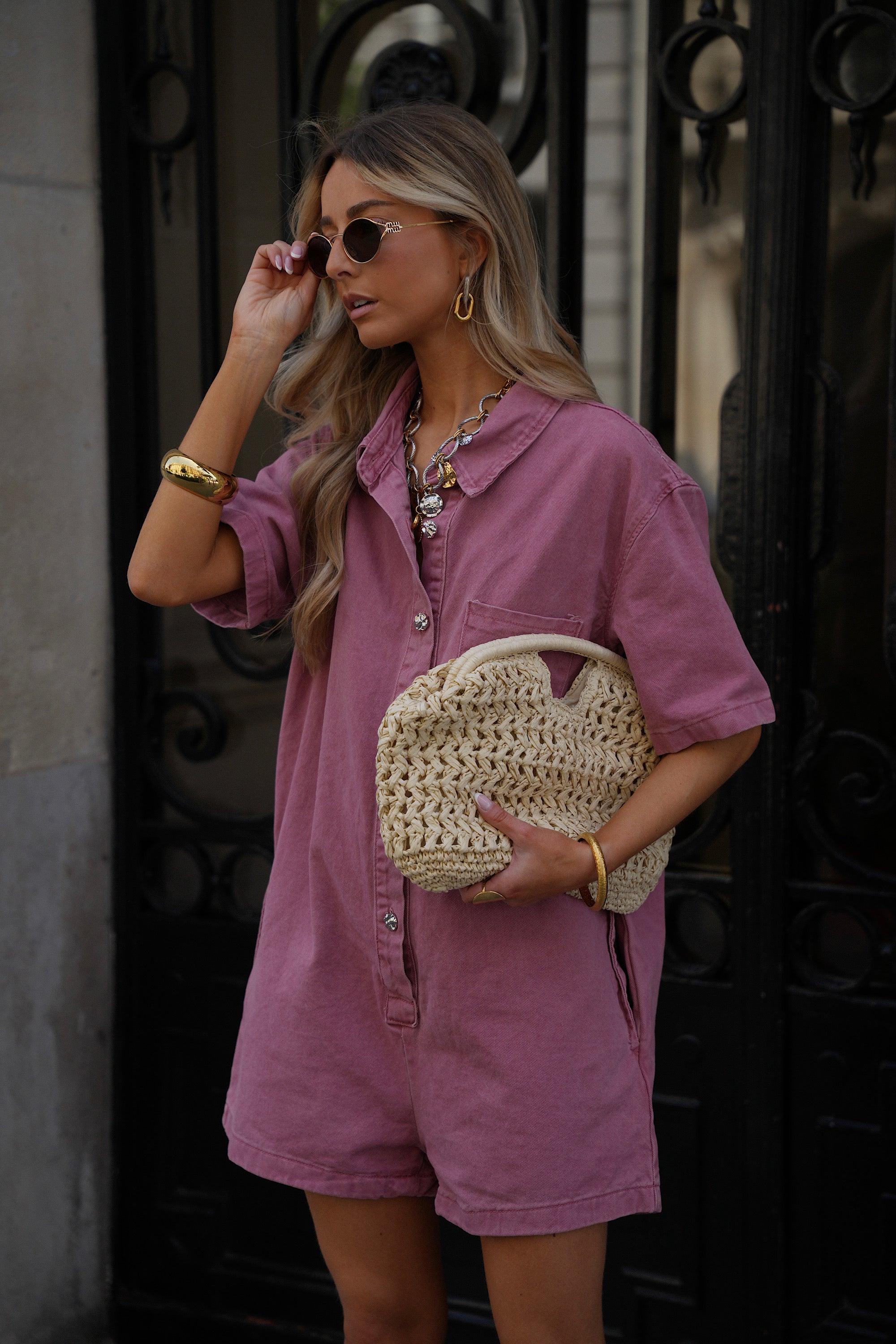 Maria Straw Bag - Beige