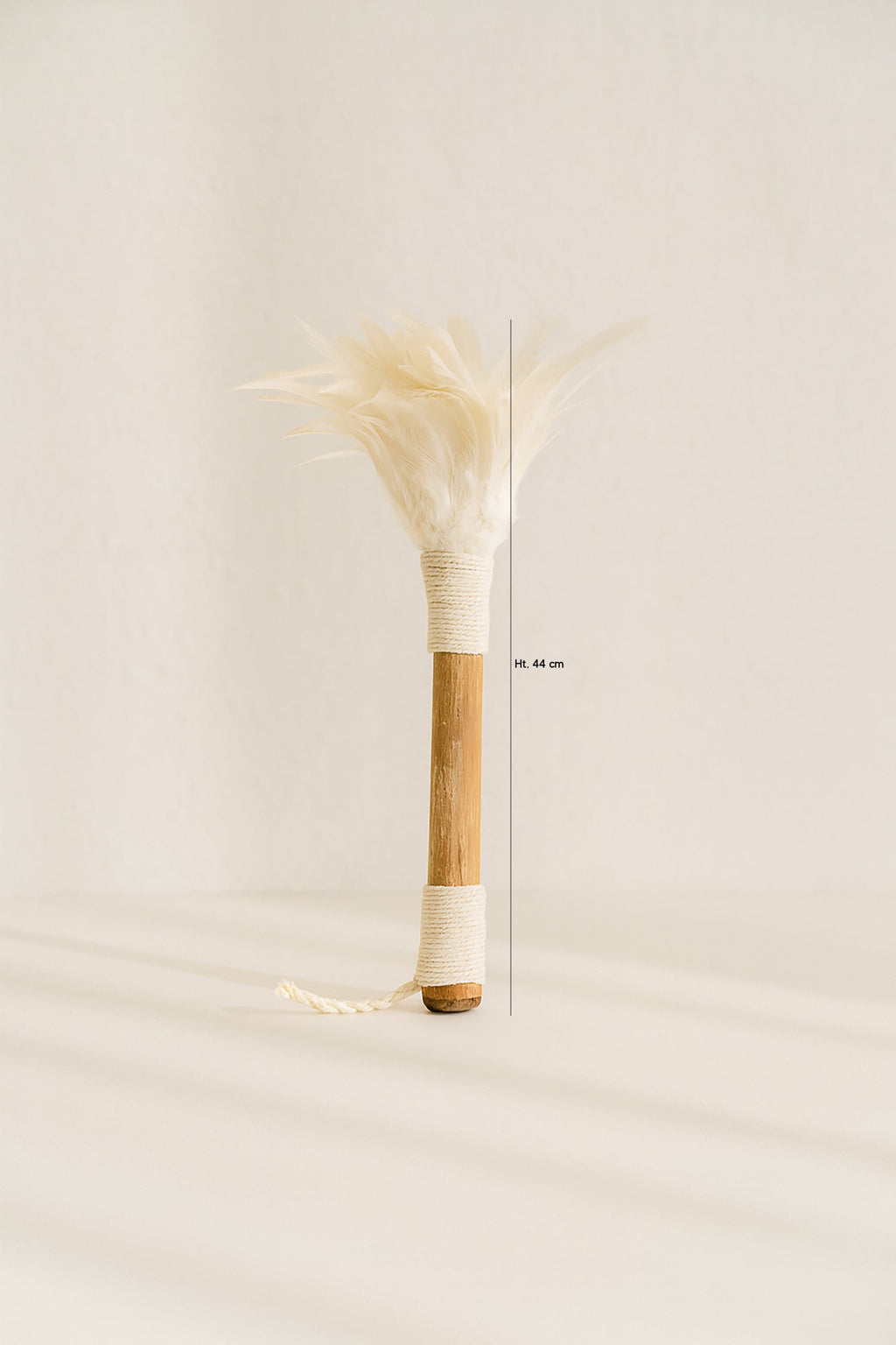 Plumero Decorativo Kemoa - Bambú Y Plumas Blancas