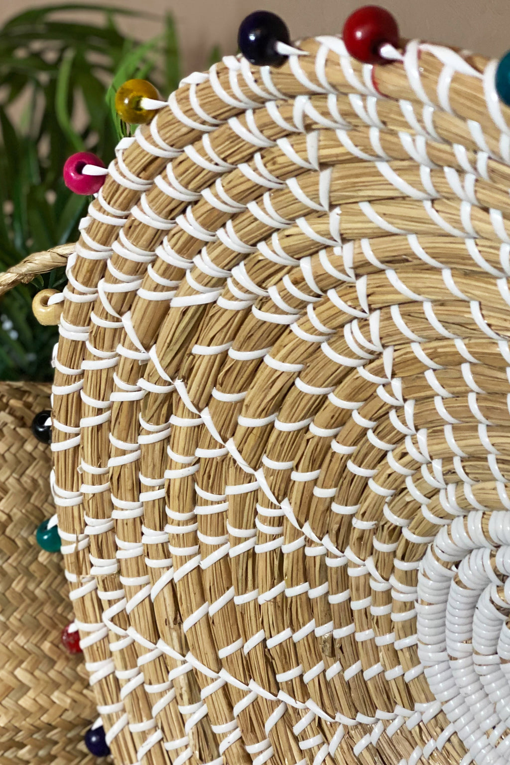Milos - Panier Rond - Jonc De Mer/Bois