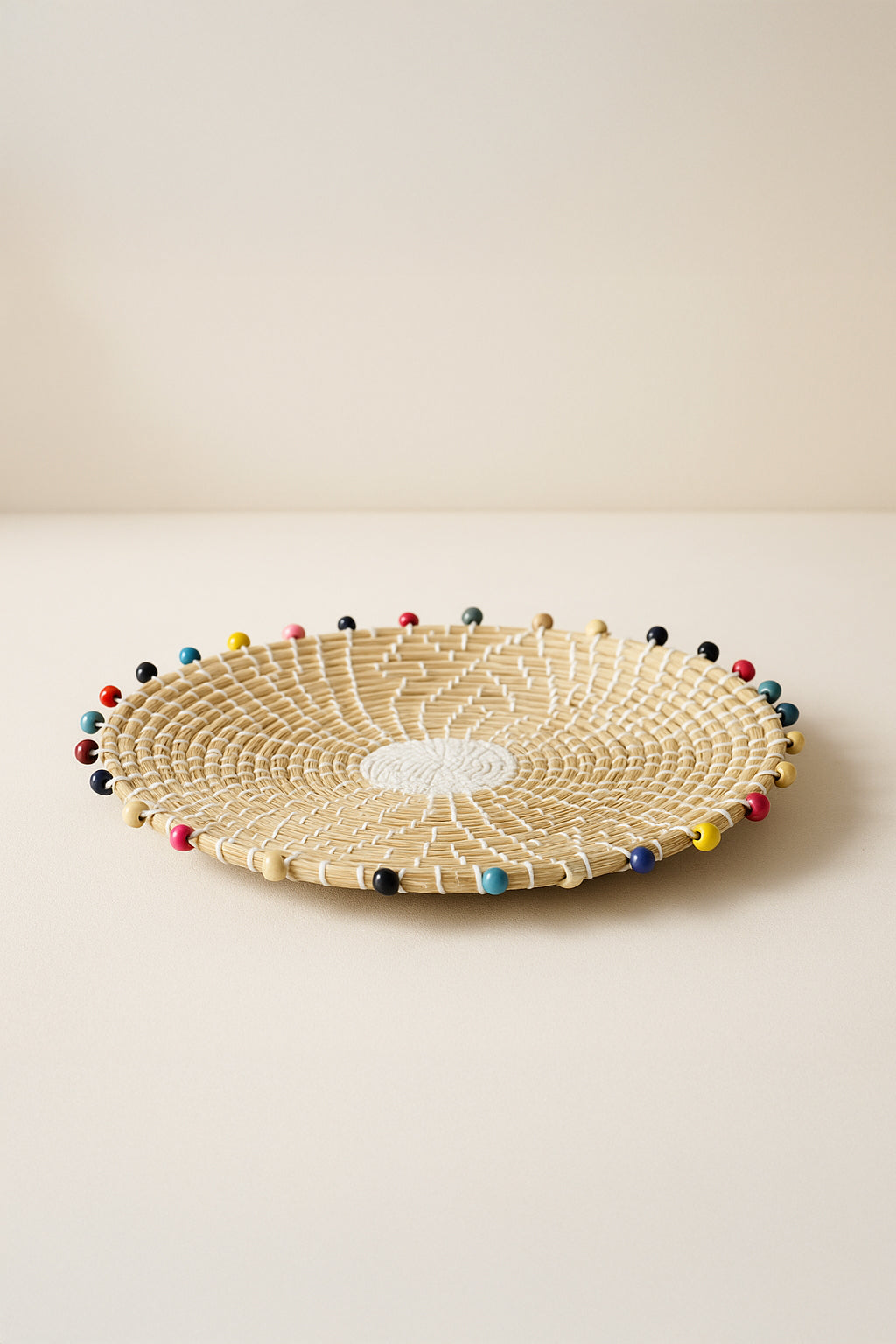 Milos - Panier Rond - Jonc De Mer/Bois