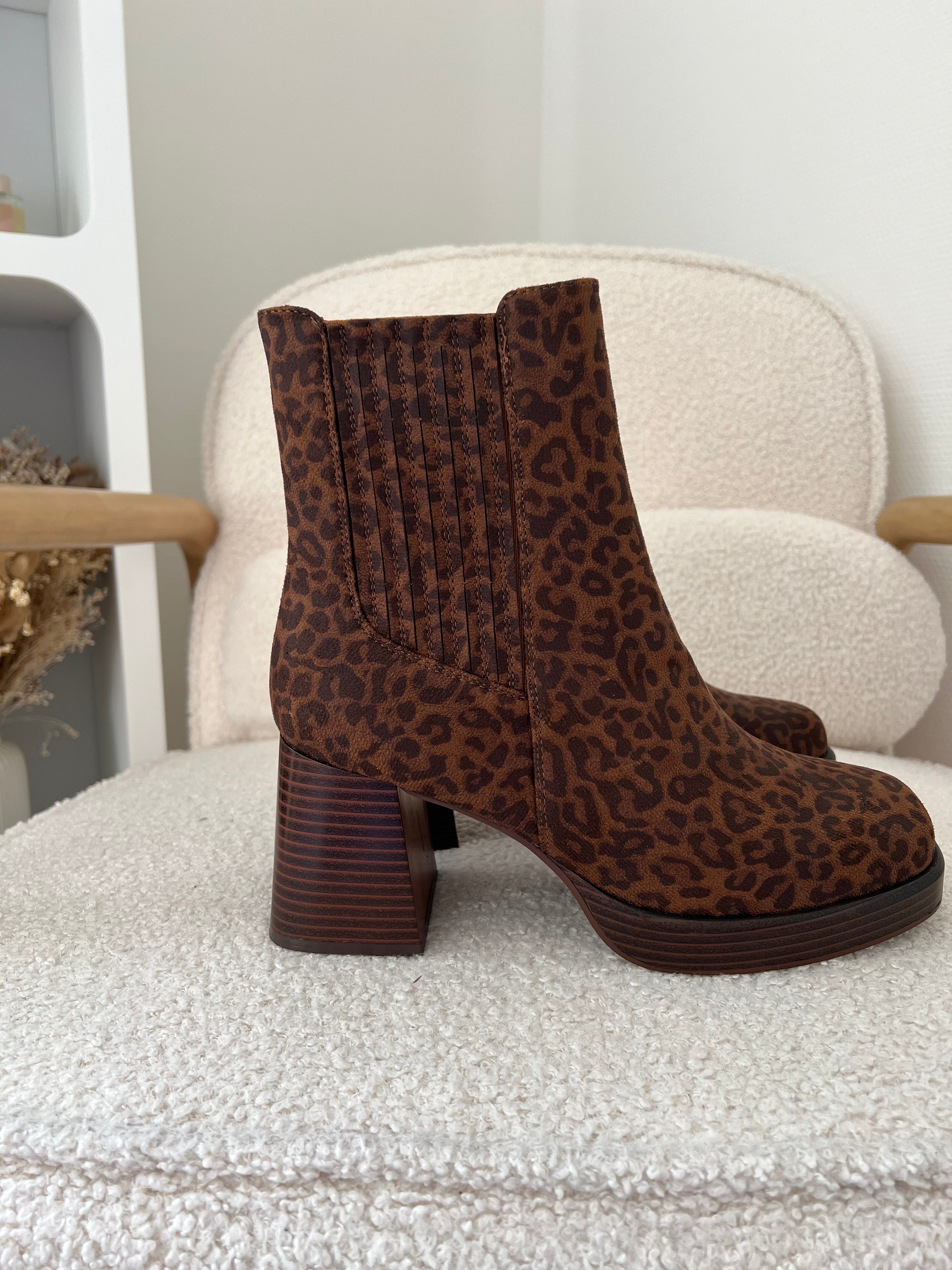 Bottines Aurore Léopard