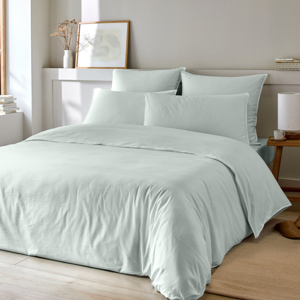 Bamora - Completo letto - Cotone e bambù - Verde