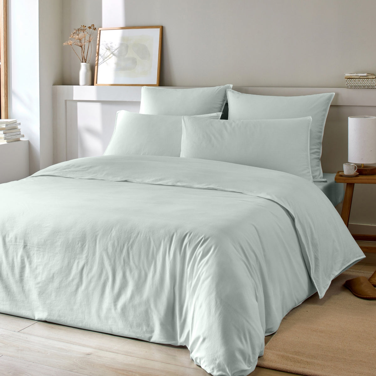 Bamora - Completo letto - Cotone e bambù - Verde
