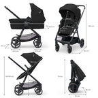 Newly Black 4-in-1 Pushchair