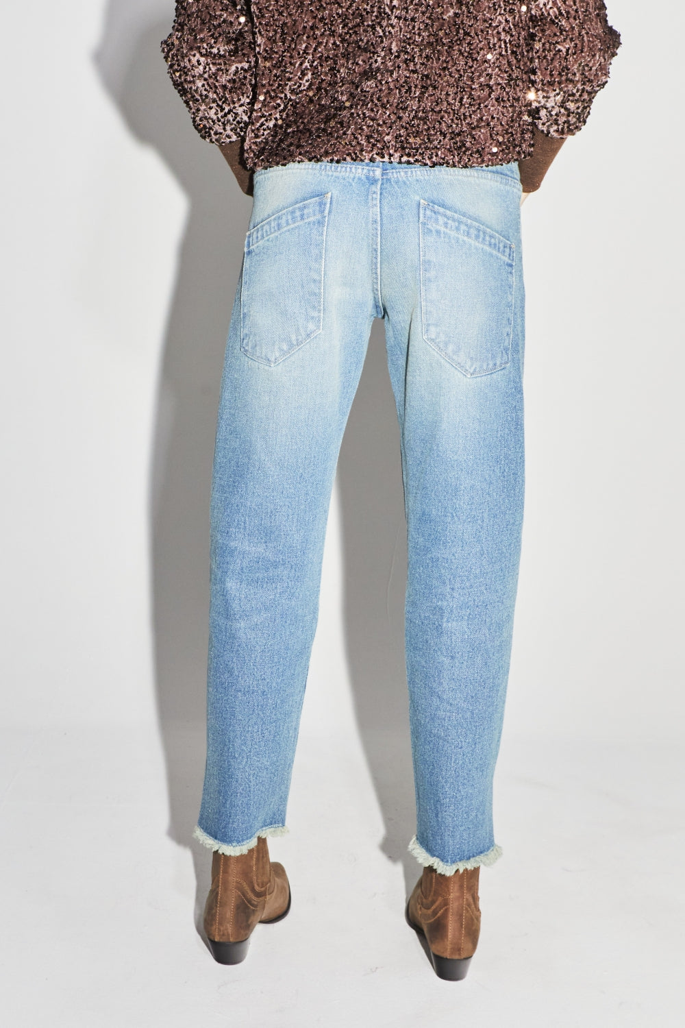 Vaquero Alex Straight Used Blue - Azul