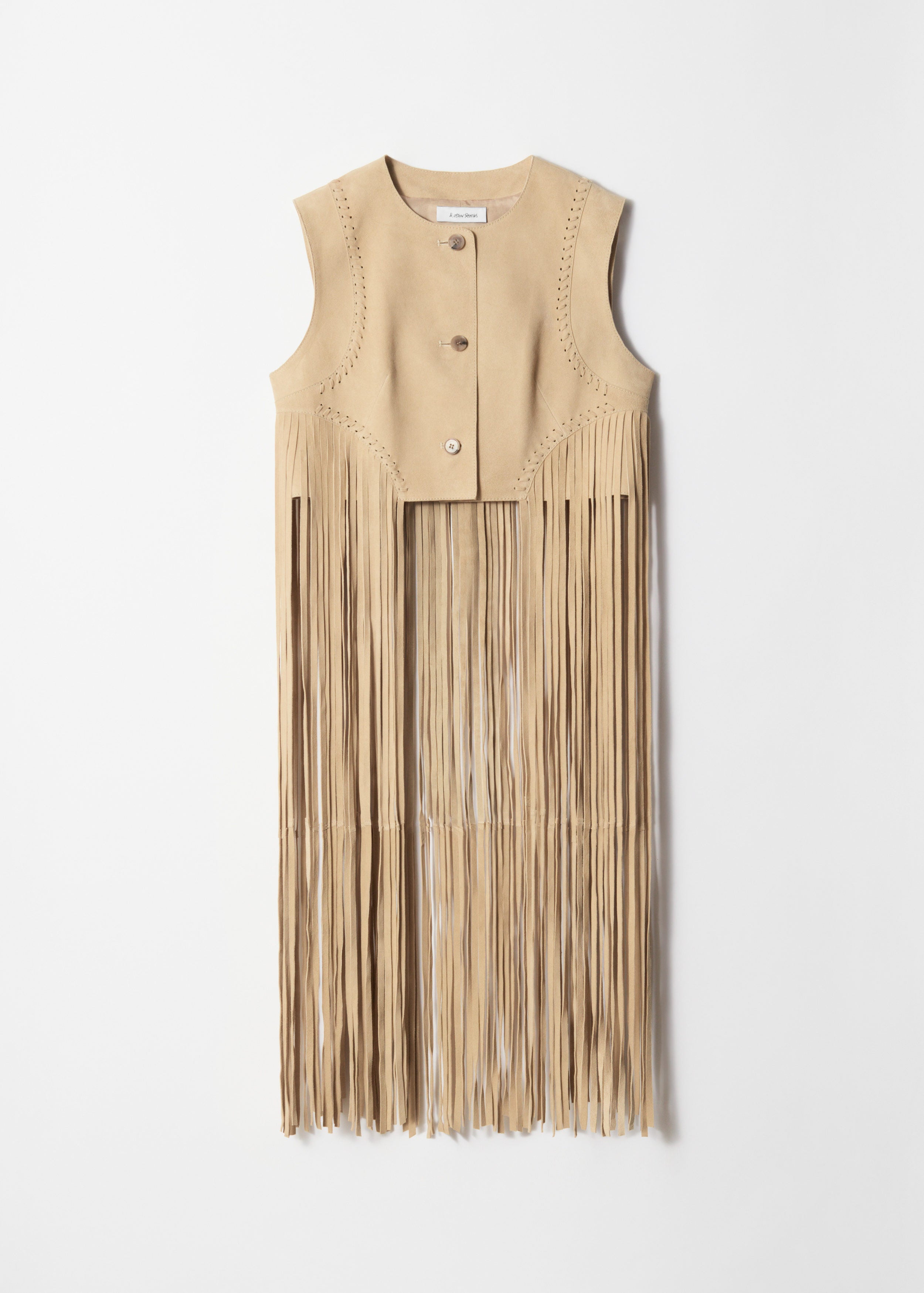 Top St April Suede Vest - Yellow - Women
