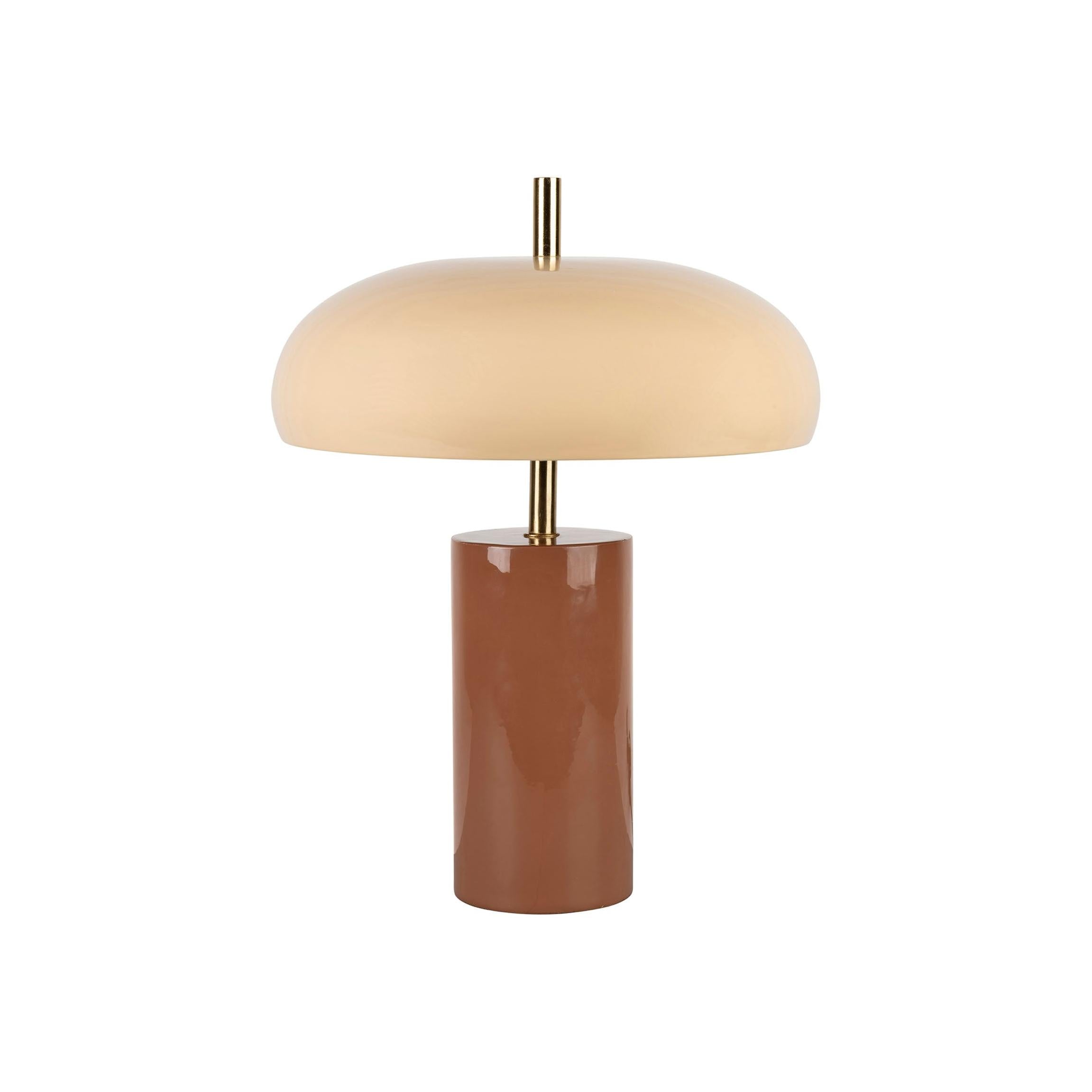 Lámpara - Arty - Hierro - Terracota + Beige