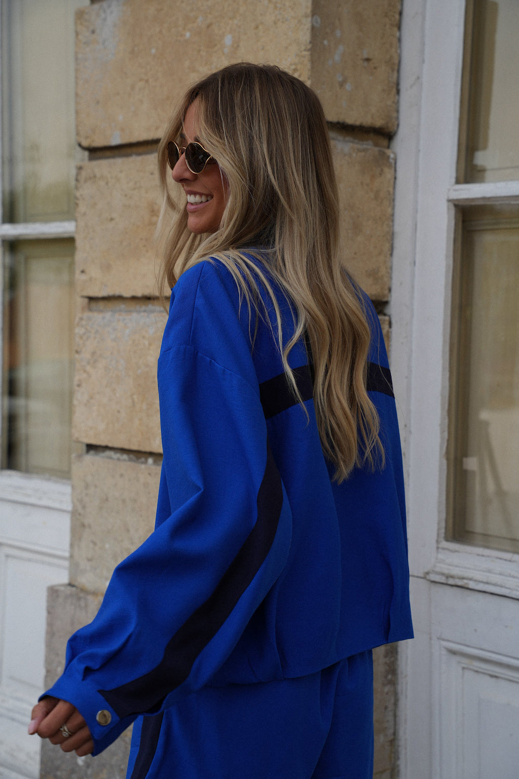 Veste À Bandes - Sael Bleue