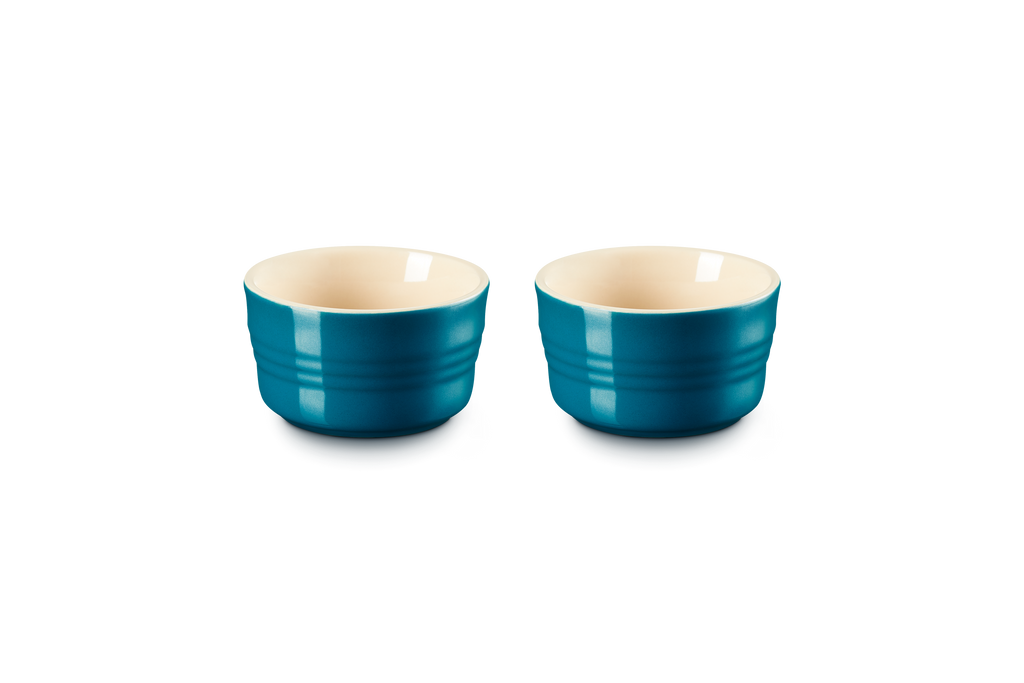 Set De 2 Grands Ramequins - Céramique - 240Ml - Deep Teal