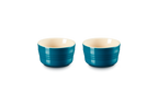 Set De 2 Grands Ramequins - Céramique - 240Ml - Deep Teal