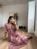Suzy Long Dress Old Pink