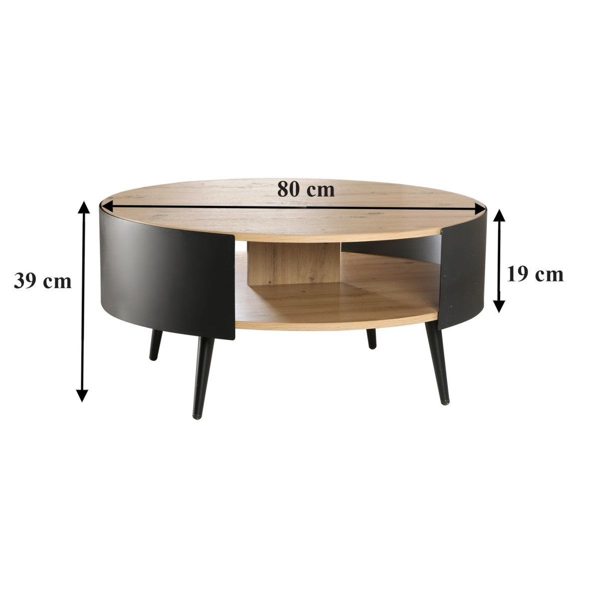 Eklo - 2 Level Coffee Table - Black