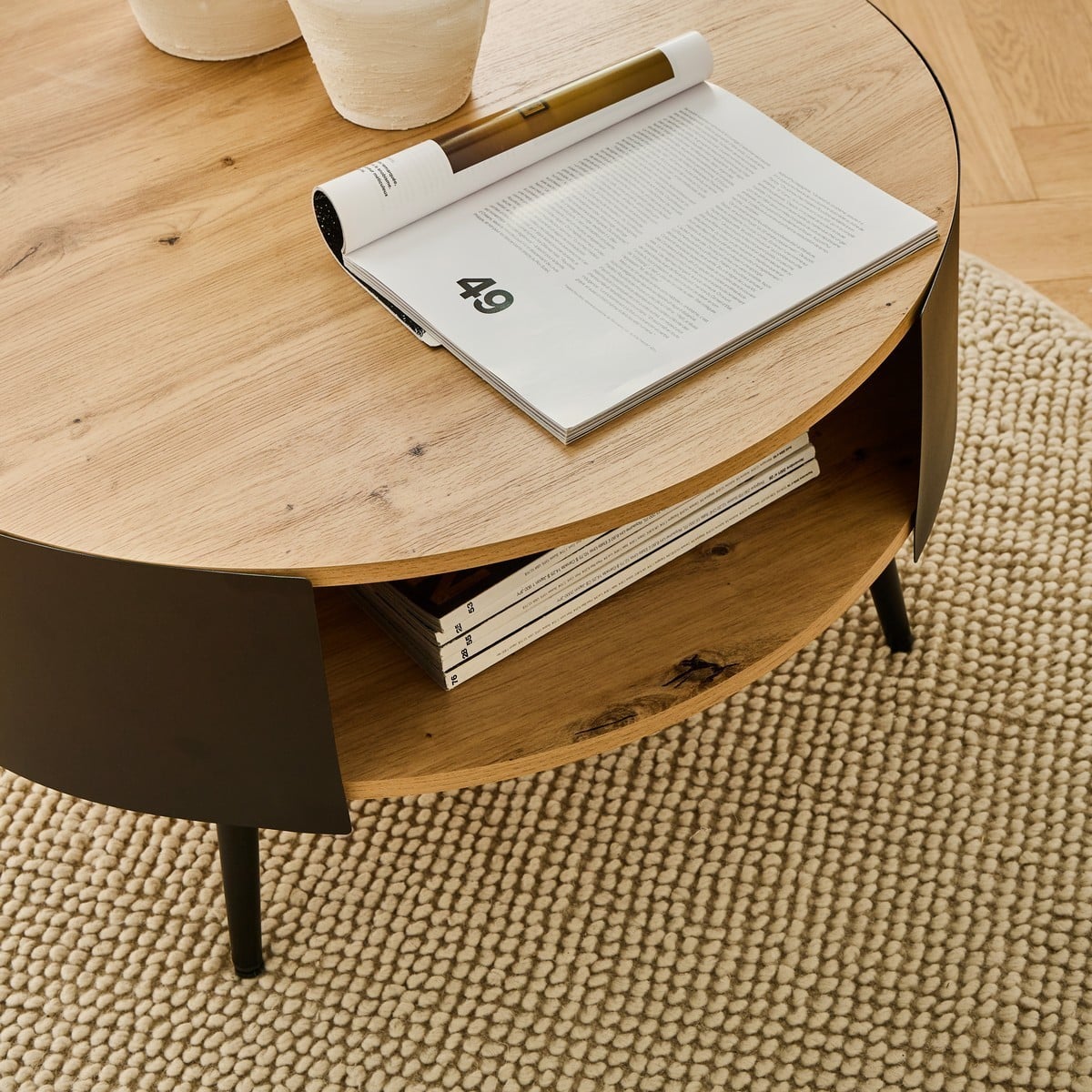 Eklo - 2 Level Coffee Table - Black