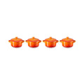 Set 4 Mini-Cocottes - Céramique 250ml - Volcanique