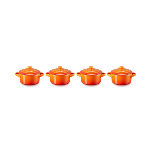 Set 4 Mini-Cocottes - Cerámica 250ml - Volcánico