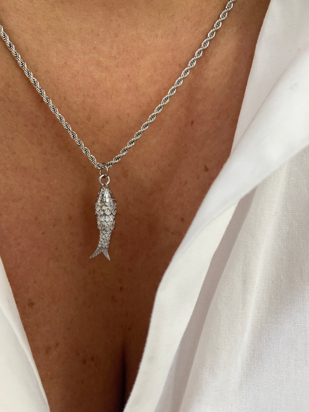 Collier Petit Poisson - Doré Ou Argent
