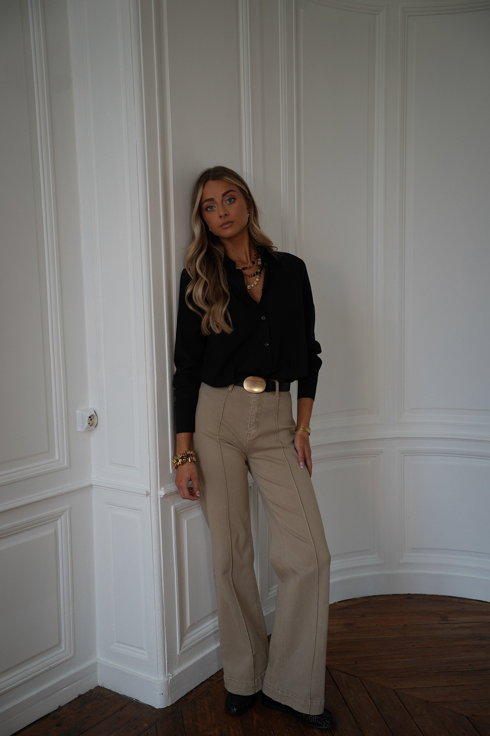 Jean Droit Moka - Beige