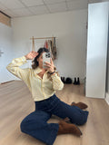 Colette Yellow Striped Blouse