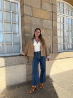 Veste trench Edith en coton Liberty camel