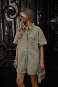 Combishort En Jean Suzon - Kaki